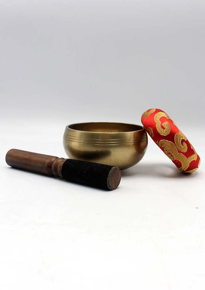 Singing Bowl with Buddhist Deities