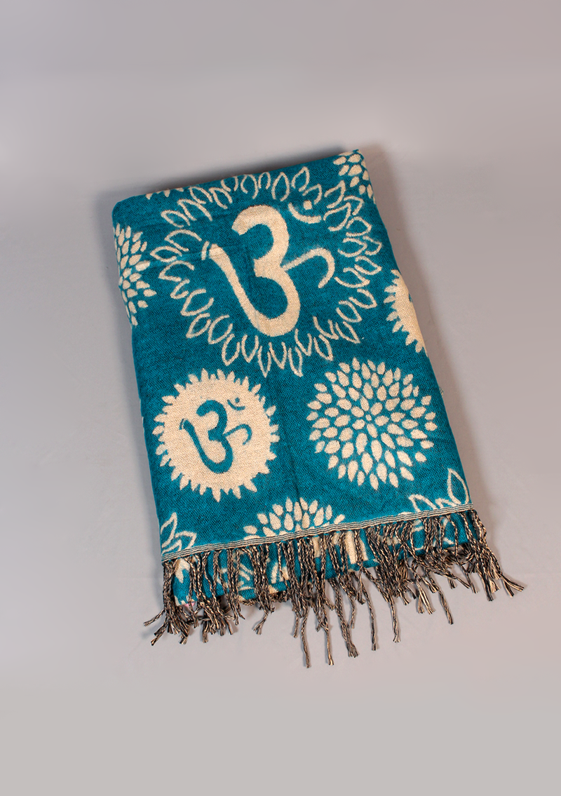 Handloomed OM Woolen Shawl