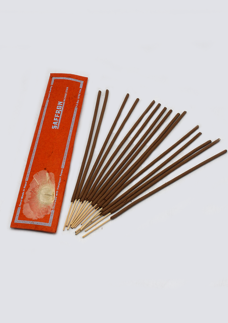Saffron Flora Incense Sticks Set of 10