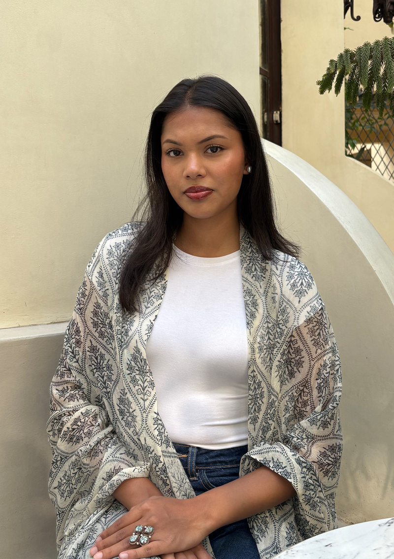 Light weight Moroccan Pattern Cashmere  Shawl