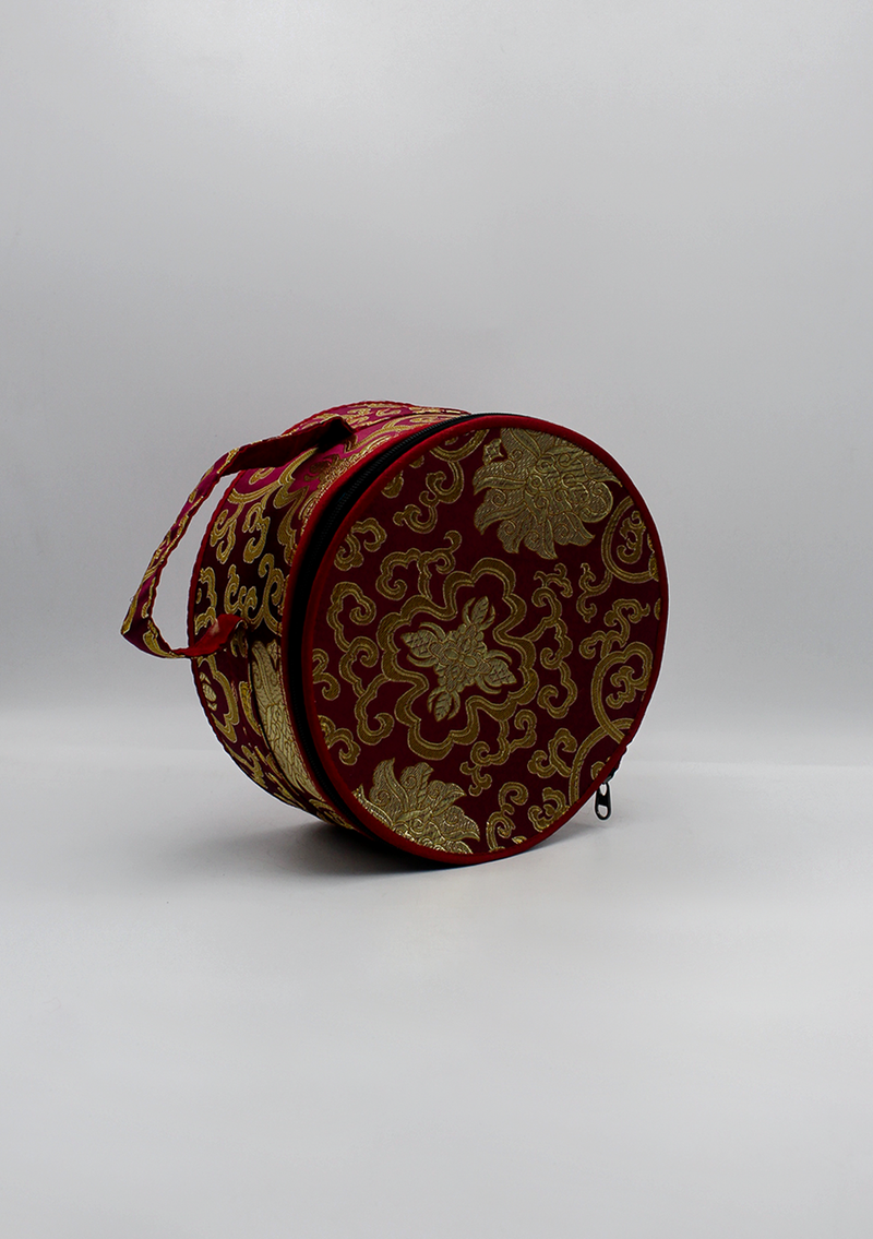 Full Moon Singing Bowl Purple Travel Bag
