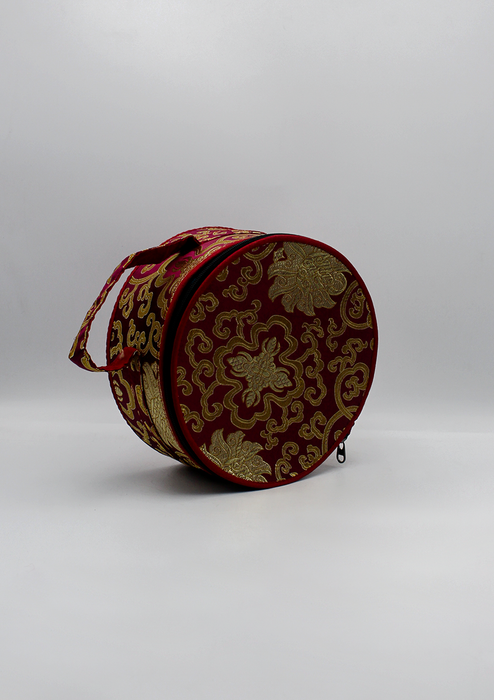 Full Moon Singing Bowl Purple Travel Bag