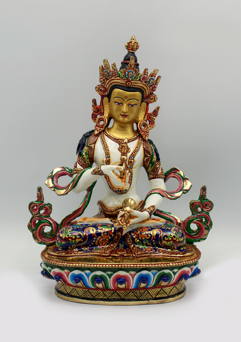 Partly Gold Plated Bodhisattva Vajrasattva Statue