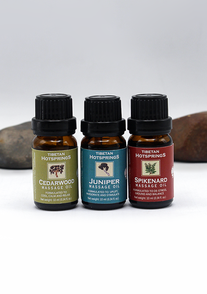 Tibetan Hotsprings Massage Oil- Set of 3