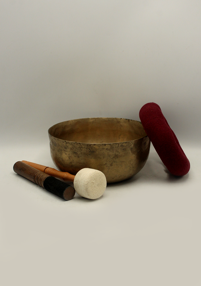 Tibetan Ultabati Sound Healing Old  Singing Bowl 8"