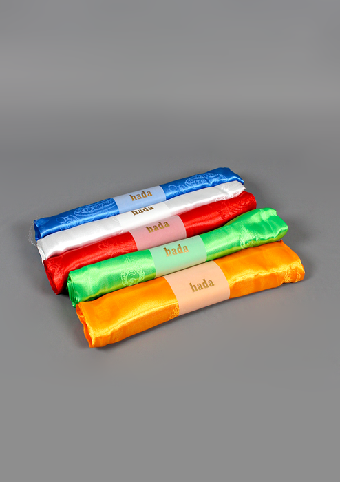 Tibetan Auspicious Symbol Khata Set of 5