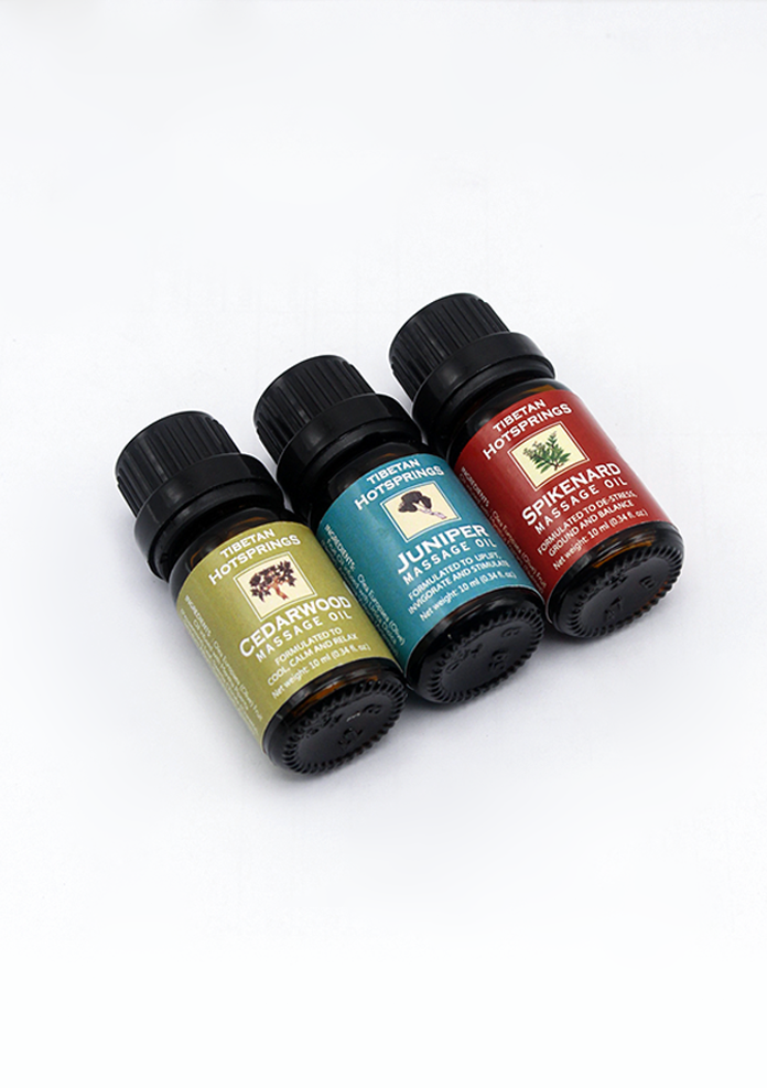 Tibetan Hotsprings Massage Oil- Set of 3