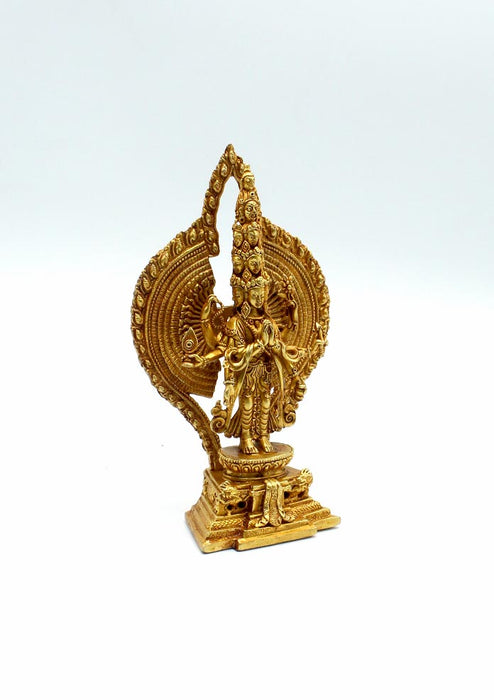 Gold Plated Bodhisattva Avalokiteshvara Statue 6"