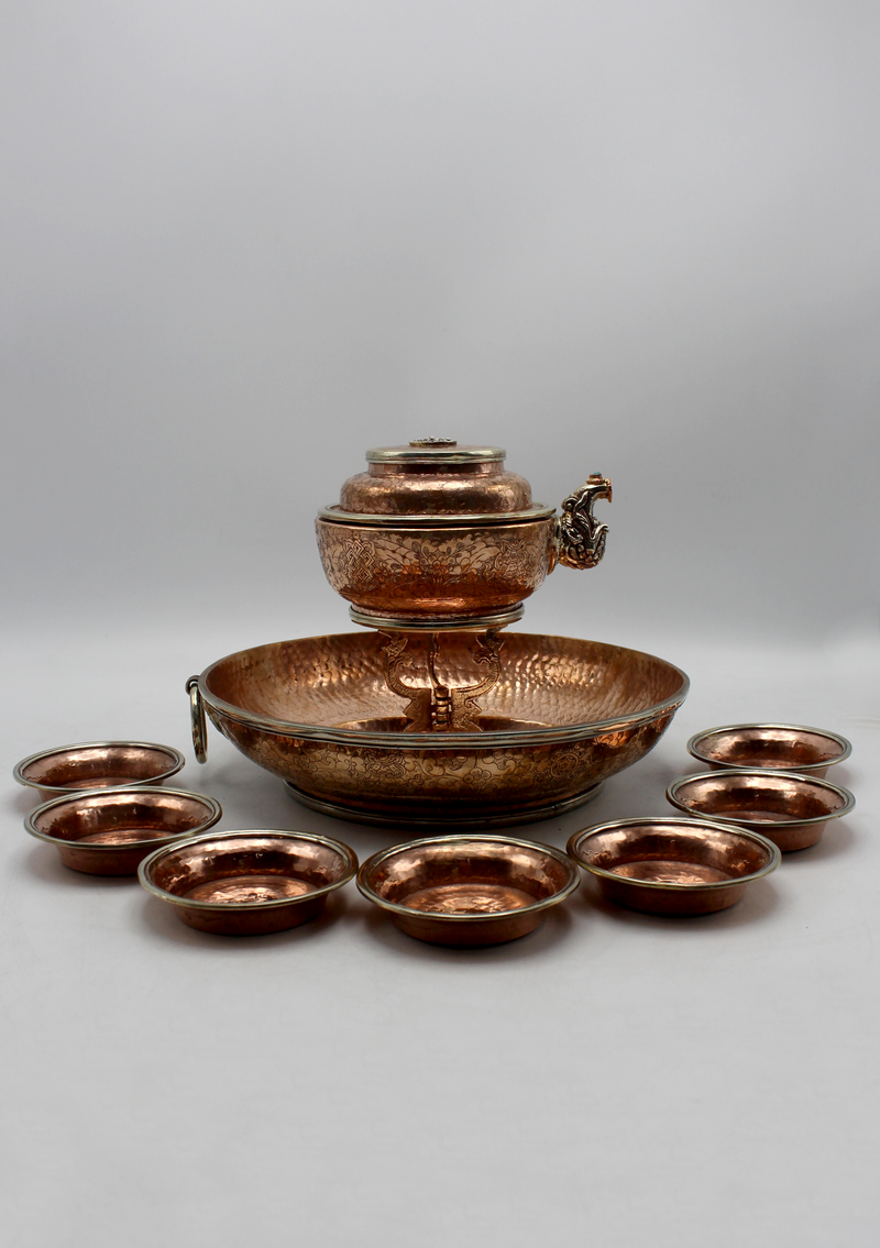 High Quality Jambala Water Offering Copper Set (Chutor)