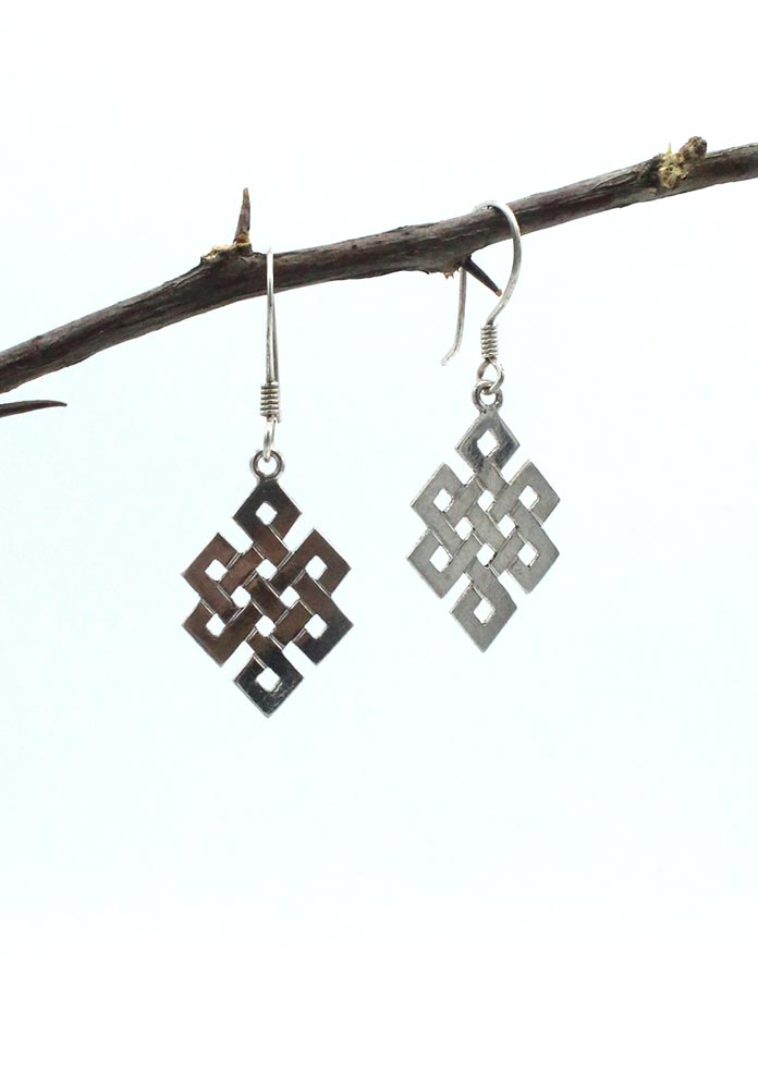 Sterling Silver Eternal Knot Earring