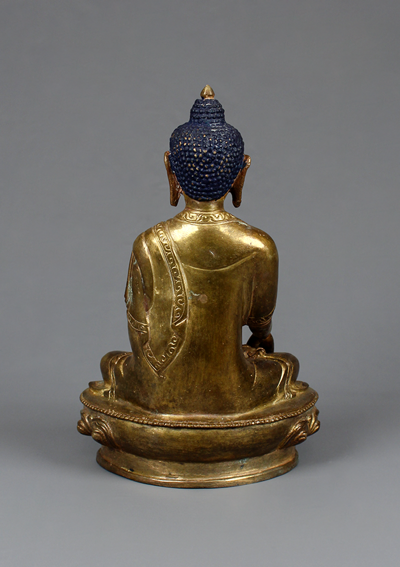 Antique Style Shakyamuni Buddha Statue 8.5"H