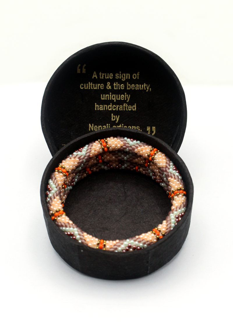 Dhaulagiri  Roll on Beads Bracelet Gift Set of 3 in Eco-Friendly Jewelry Box