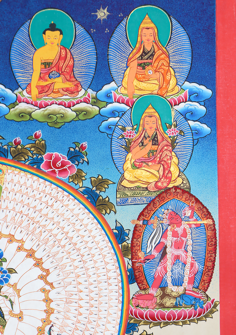 Thousand Arms Avalokiteshvara Thangka Painting