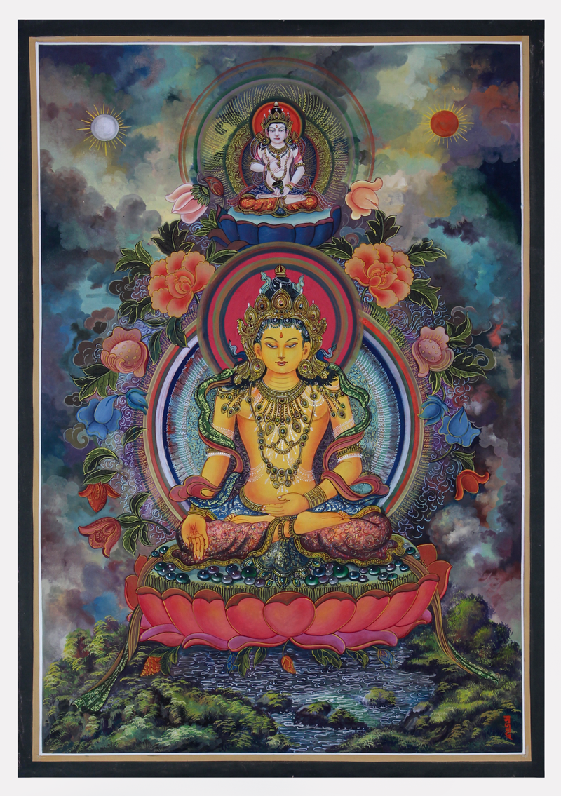 Ratnasambhava Thangka Painting