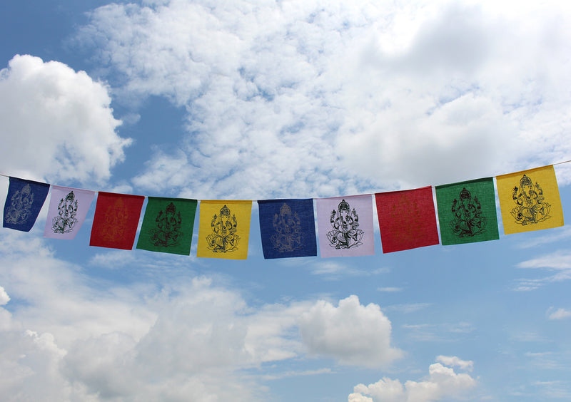 Ganesh Printed Blessing Prayer Flags