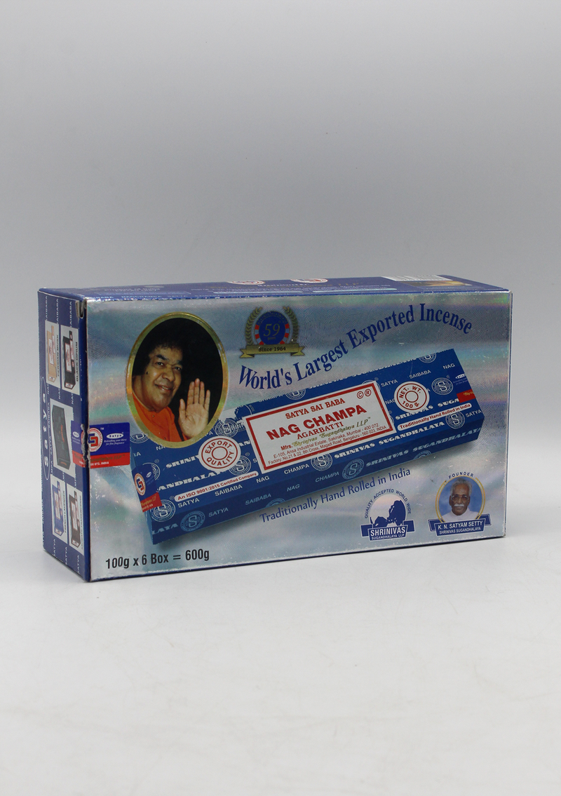 Satya Sai Baba Nag Champa Agarbatti Incense  100 Gram
