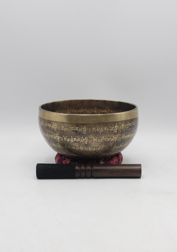 Tibetan Flower of Life Singing Bowl 6"