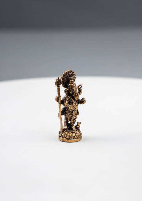 Brass Mini Hindu God Statues 1"