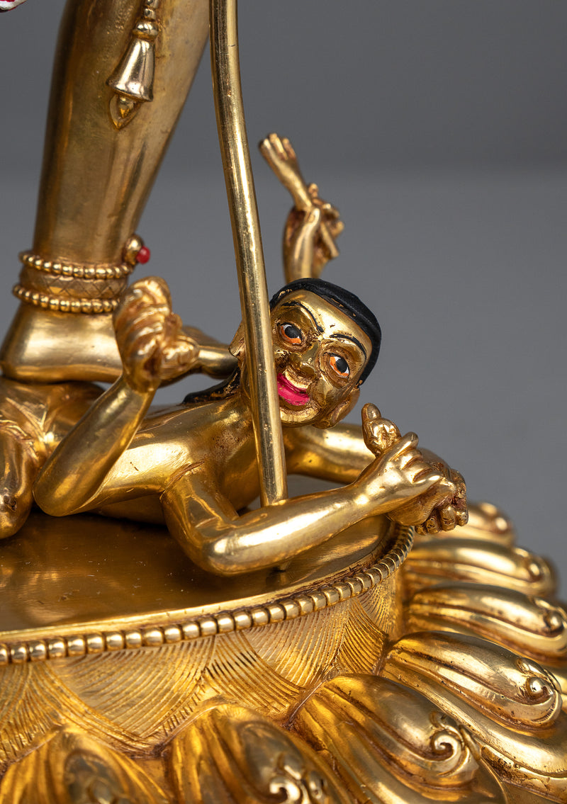 Masterarts 24K Fully Gold Plated Yogini Statue 15"H