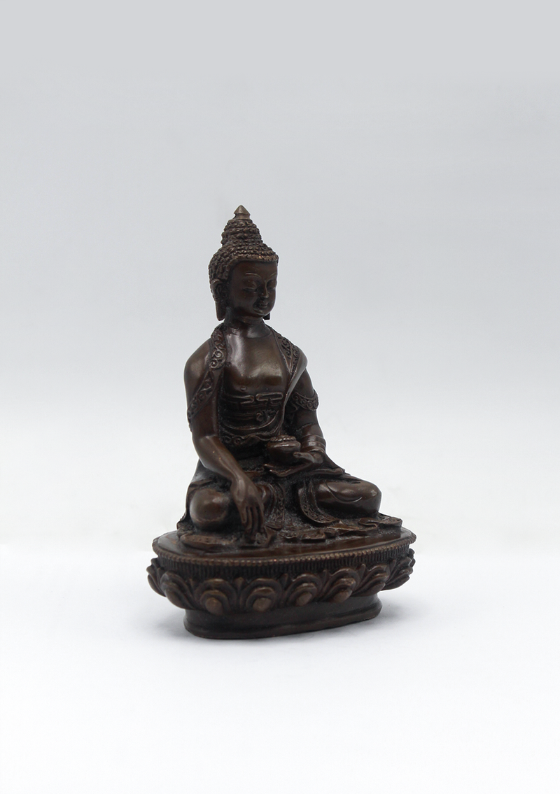 Copper Shakyamuni Buddha Statue 3.5"H