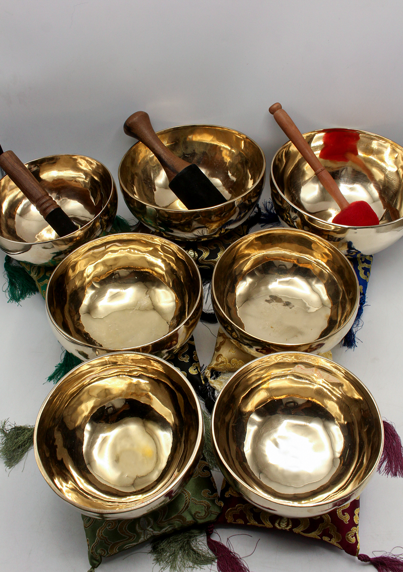 Seven Chakra Singing Bowls Set