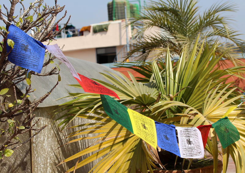 Poly-Cotton Windhorse Prayer Flags, Tibet Flags, Single Roll
