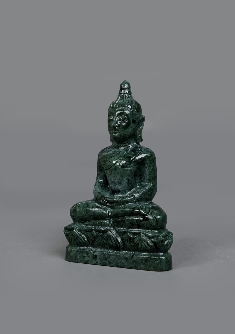 Mini Jade Stone Thai Buddha Statue
