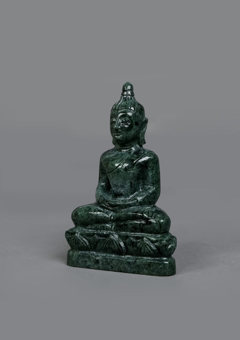 Mini Jade Stone Thai Buddha Statue