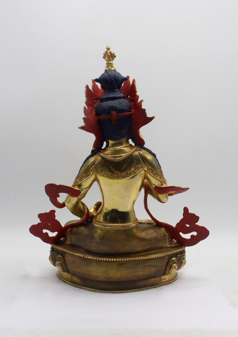 Masterpiece 24 K Partly Gold Plated Vajrasattva Statue