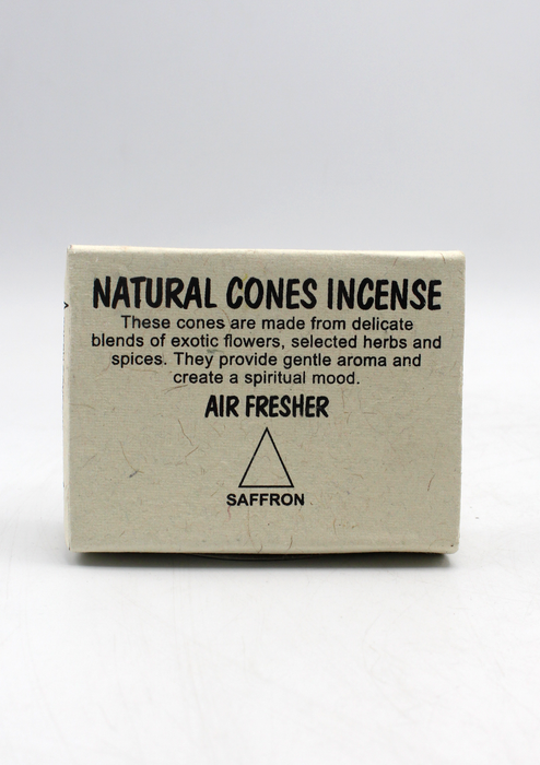 Saffron Tibetan Natural Cone Incense