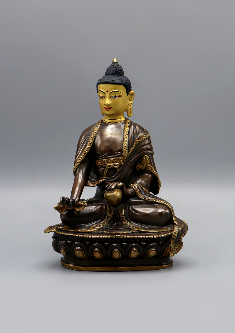 Gold Plated Eight Manifestations of Guru Padmasambhava (Set of 10)