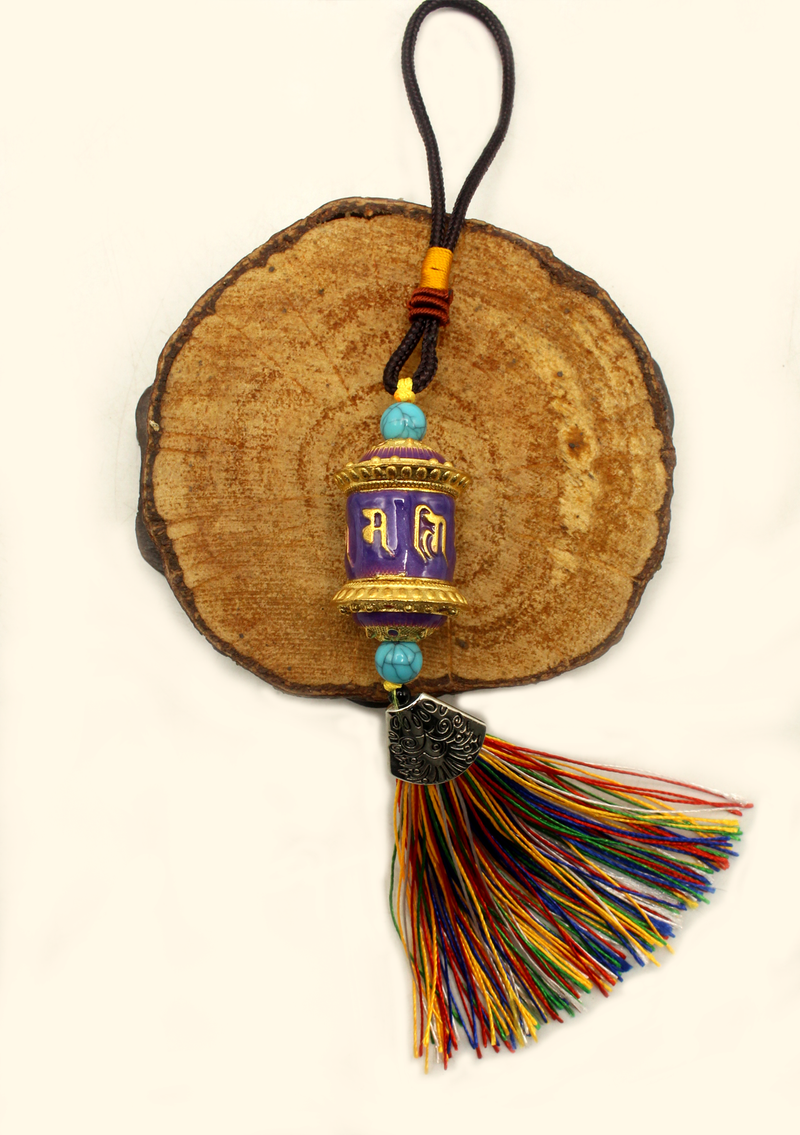 Tibetan Prayer Wheel Car Hanging