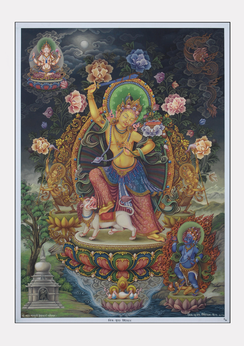 Newari Paubha Manjushree Print Art