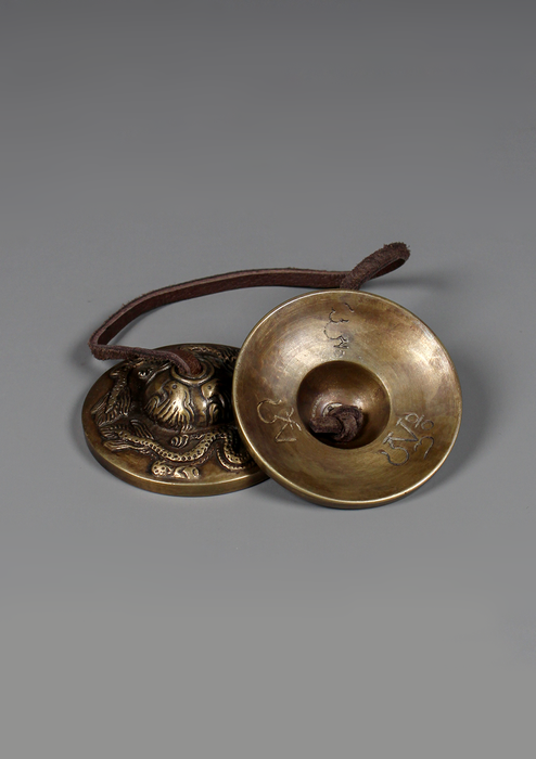 Antique Dragon Carving Meditation Cymbals
