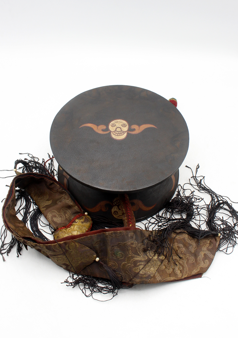 Exclusive Tibetan Antique Chod Drum Damaru