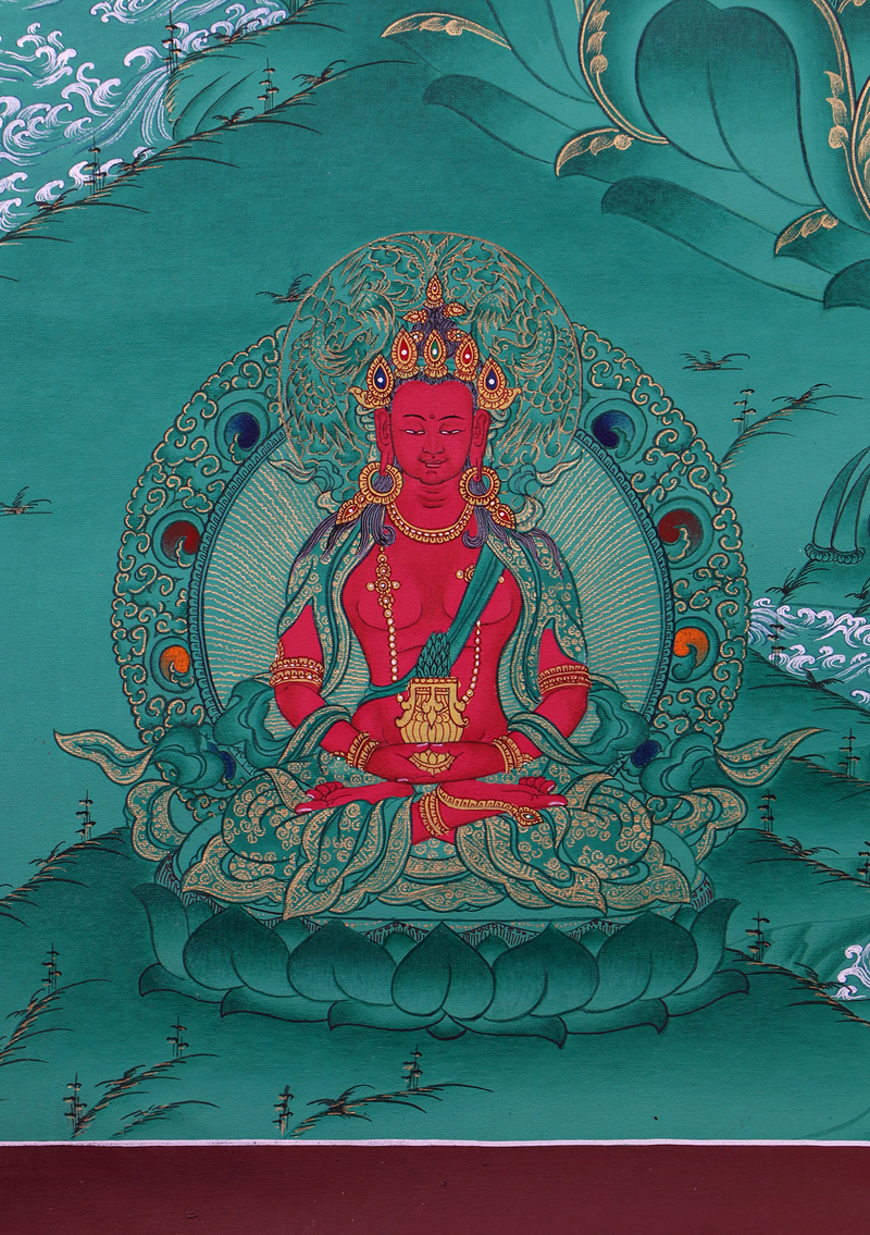 Green Tara Thangka Painting