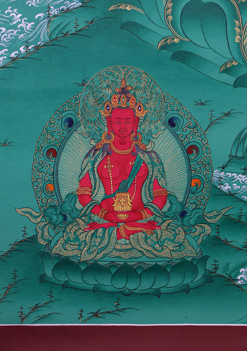 Green Tara Thangka Painting