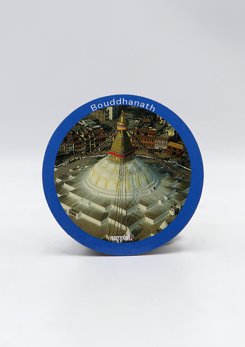 Bouddhanath Round Fridge Magnet