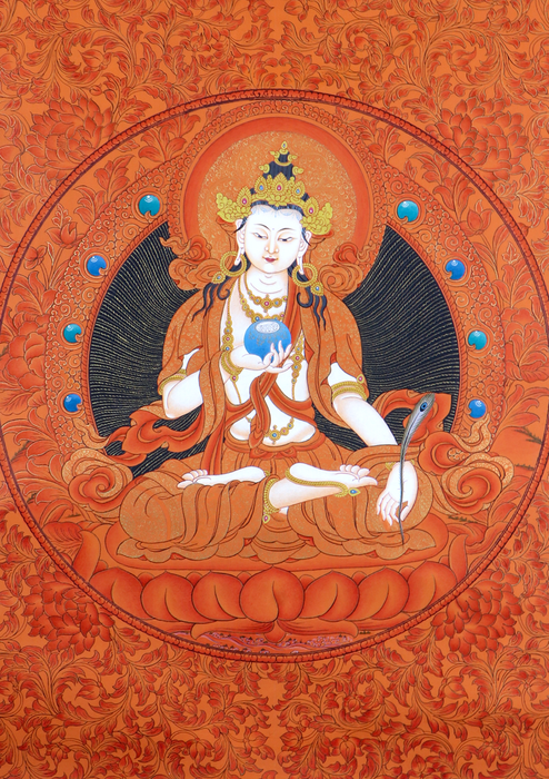 Tsitisgarva Bodhisattva Thangka Painting