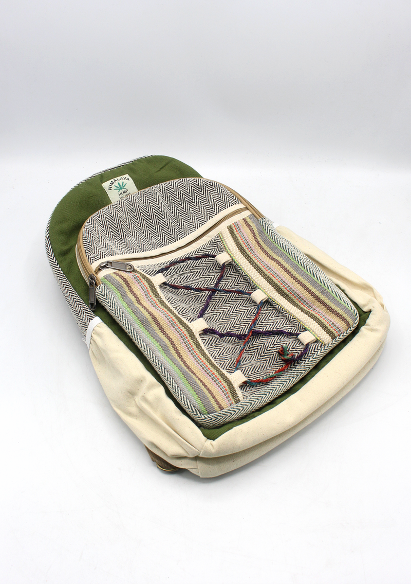 Dori Parrot Color Hemp Rucksack Bag