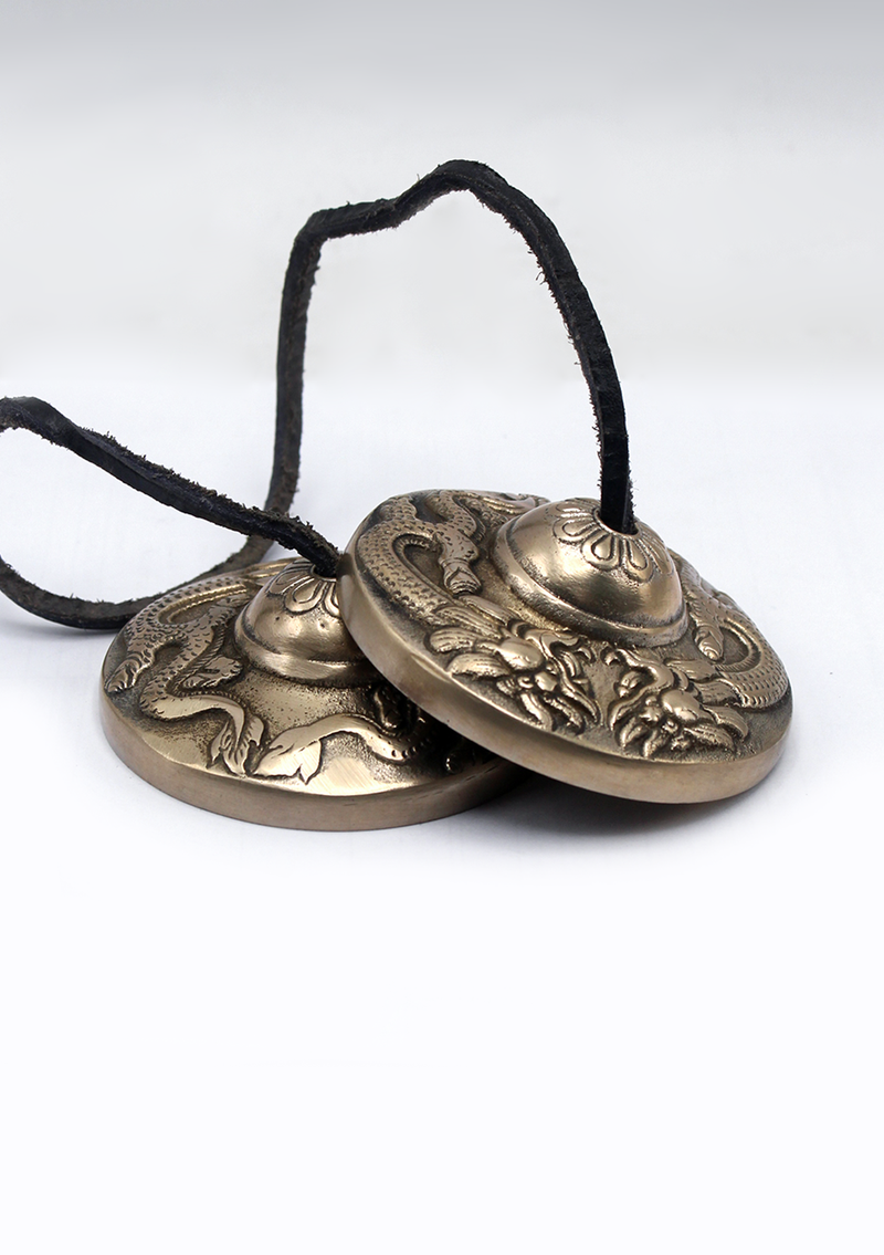 Handcrafted Dragon  Fine Quality Tingsha Cymbals