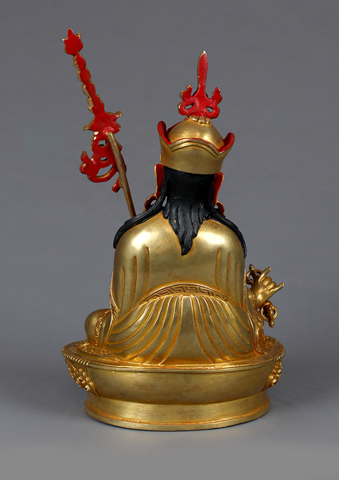 Guru Padmasambhava  Gold Gilded 24K  Rinpoche Statue 9" H
