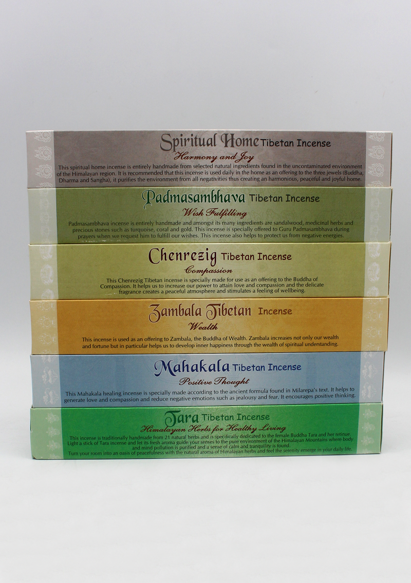 Tibetan Buddhist Incense Collection- Set of 6