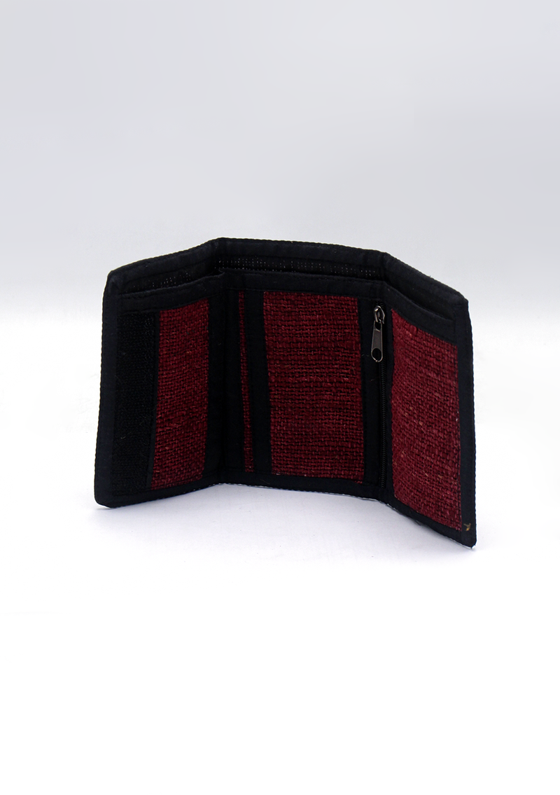 Tri Fold Hemp Wallets