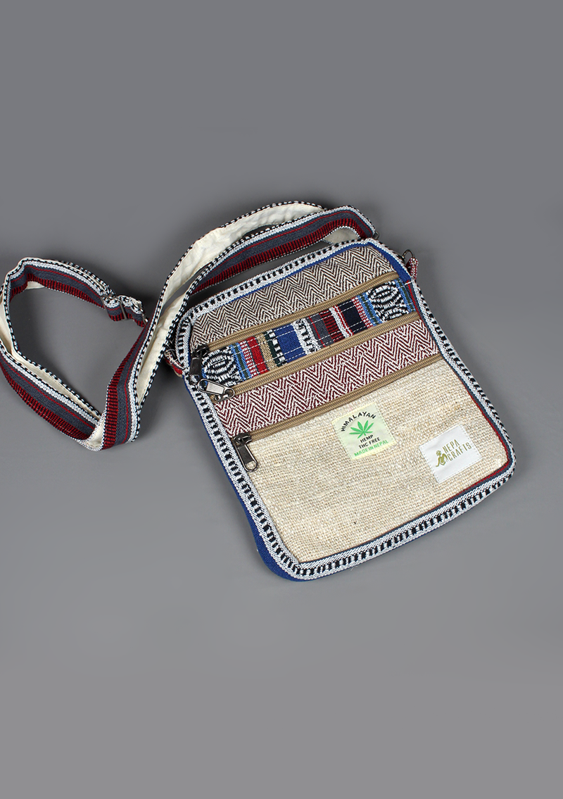 Hemp  Travel Passport Cross-Body Bag
