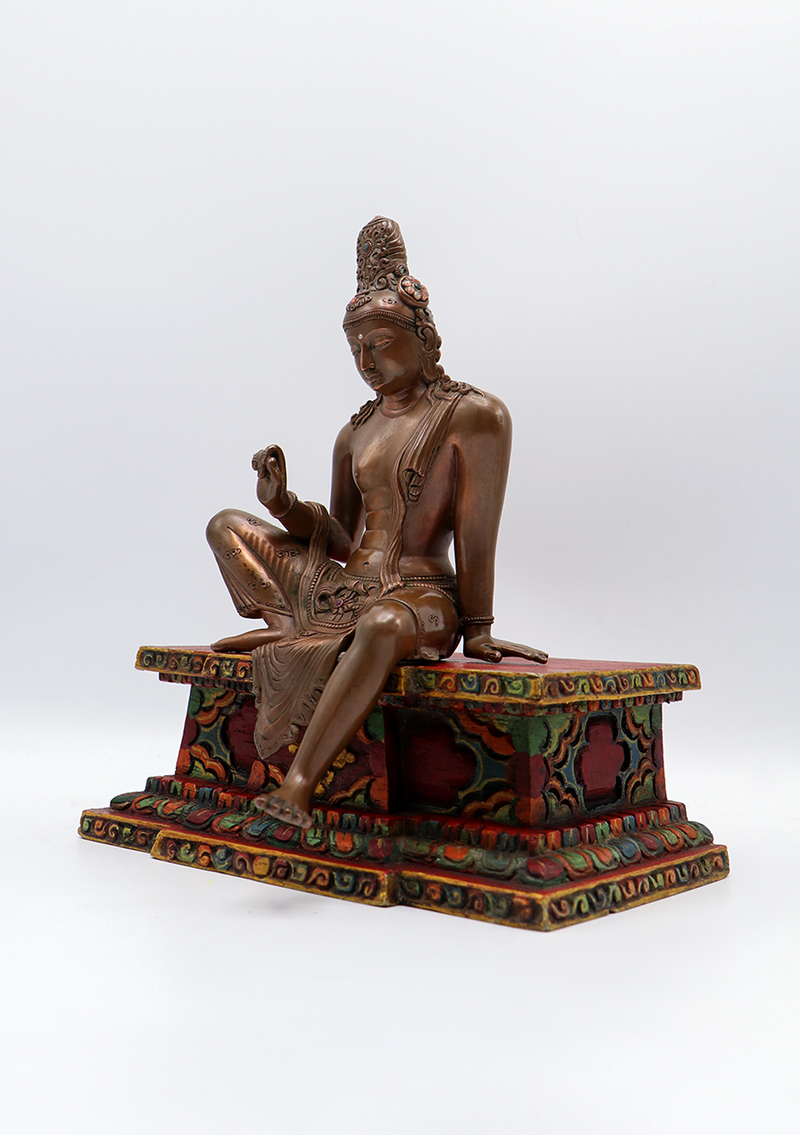 Mastercraft Copper Bodhisattva Avalokiteshvara Newar Art Statue