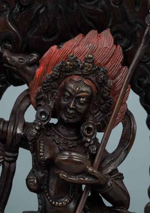 Copper Oxidized Vajrabarahi Statue