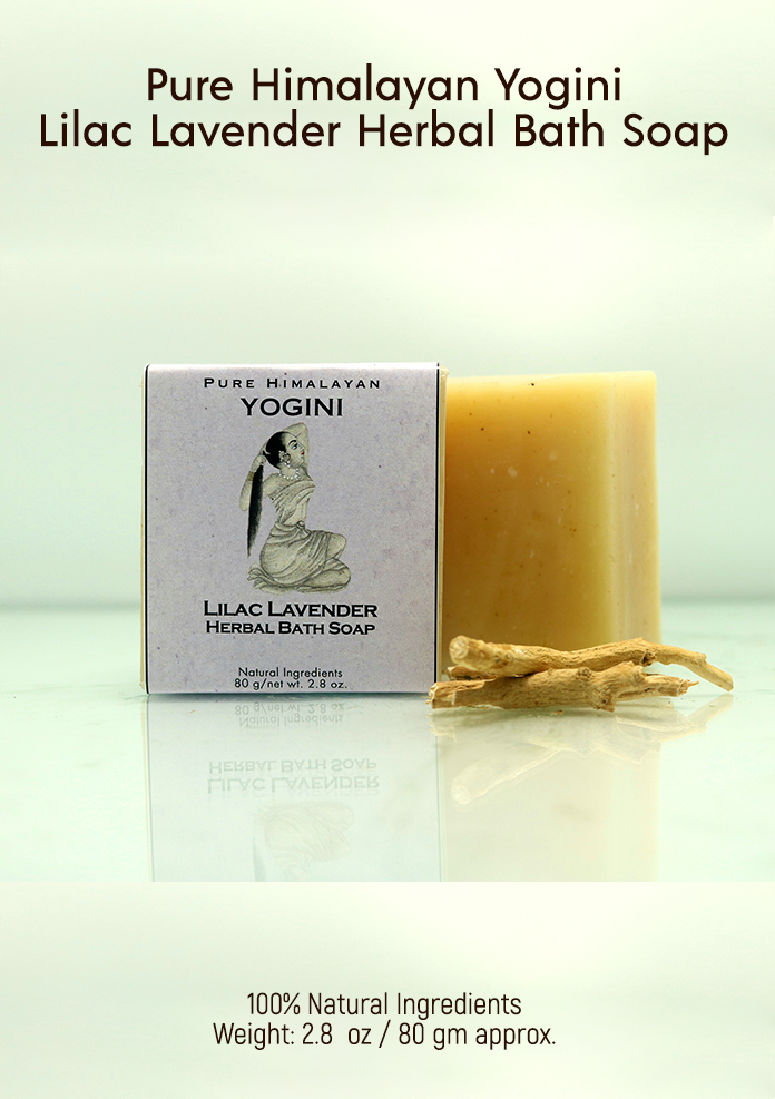 Pure Himalayan Yogini Lilac Lavender Herbal Soap