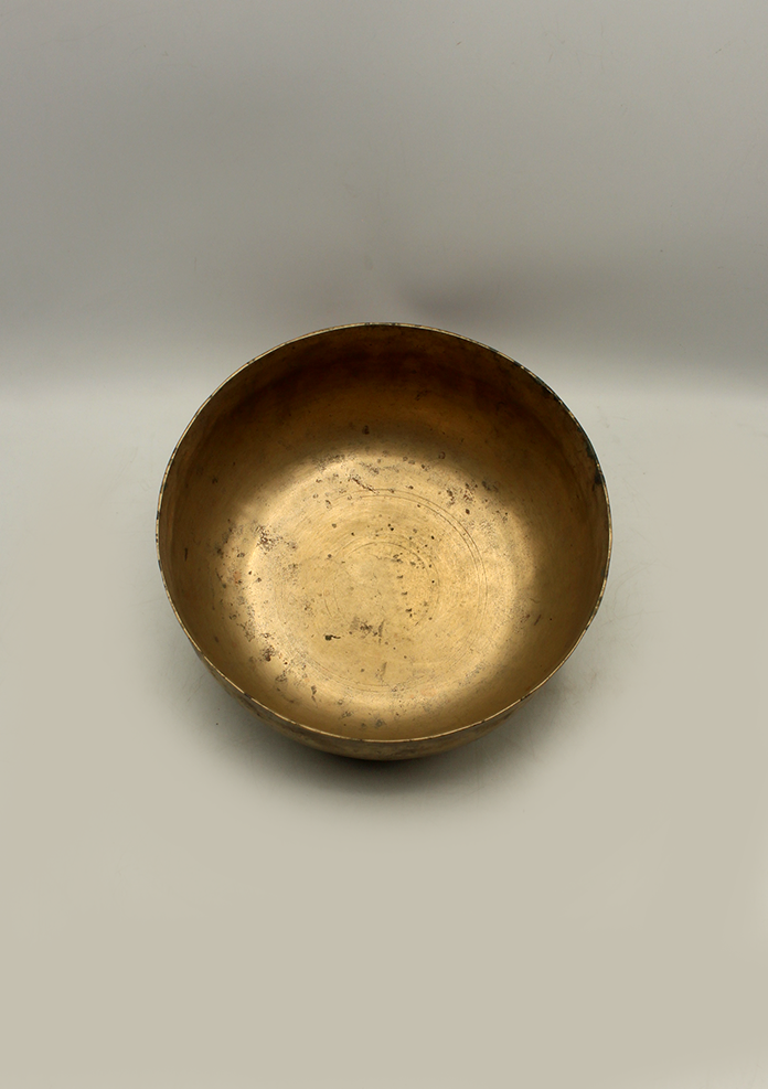Tibetan Ultabati Sound Healing Old  Singing Bowl 8"
