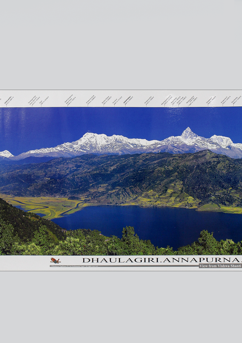 Dhaulagiri, Annapurna, Manaslu Himalayan Range Panaromic Poster